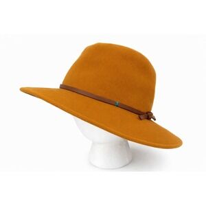 Susan Carrolan Millinery Womens Fedora Style Hat Size XL Brown Felt Wool